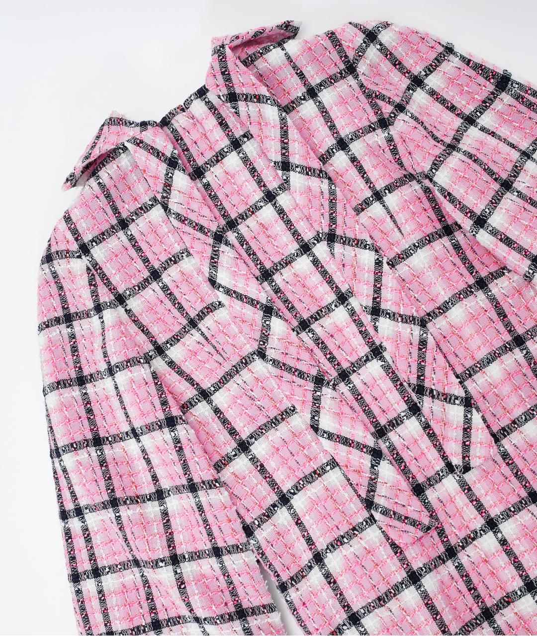 CHANEL Розовое хлопковое повседневное платье, фото 4