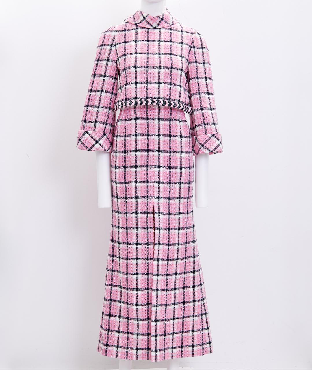 CHANEL Розовое хлопковое повседневное платье, фото 10