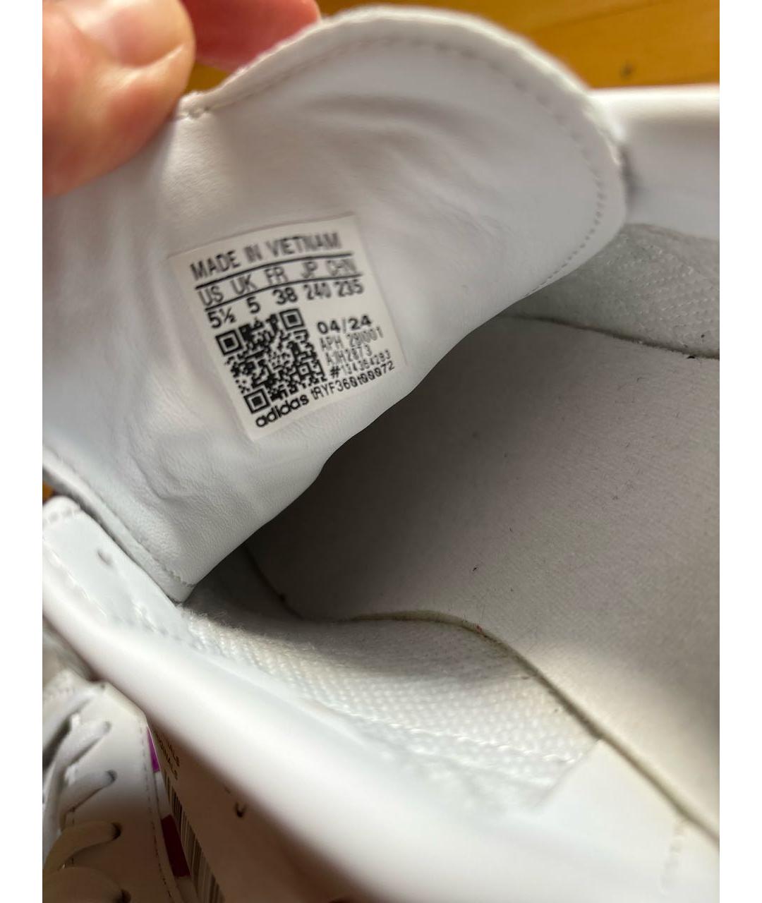 ADIDAS Белые кожаные кеды, фото 8