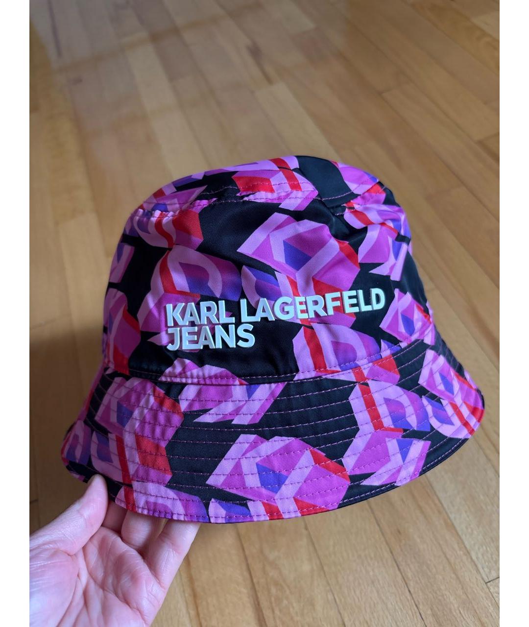KARL LAGERFELD Розовая панама, фото 3