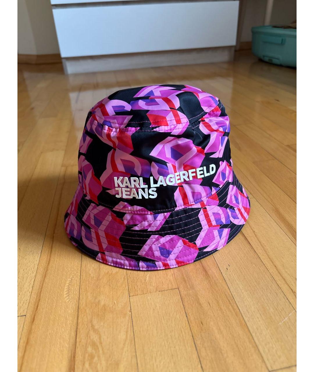 KARL LAGERFELD Розовая панама, фото 7