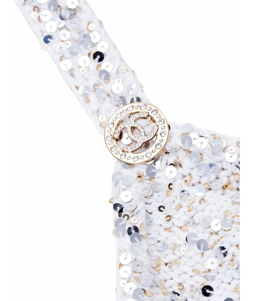 CHANEL Белый хлопковый комбинезон, фото 6