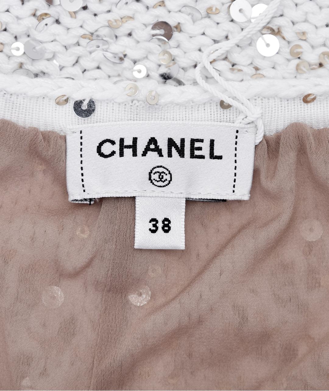 CHANEL Белый хлопковый комбинезон, фото 7