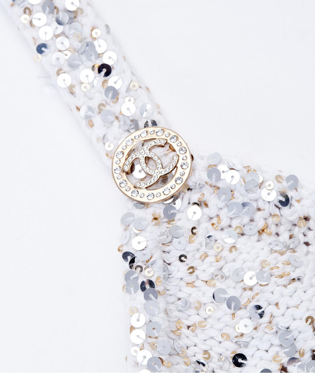 CHANEL Белый хлопковый комбинезон, фото 4