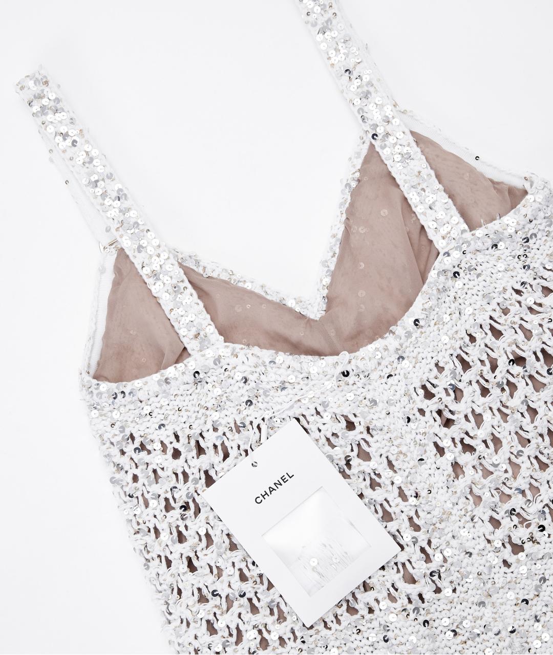 CHANEL Белый хлопковый комбинезон, фото 6