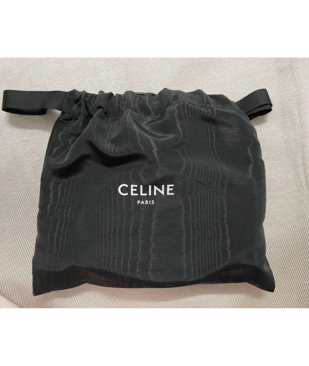CELINE Коричневая кожаная сумка через плечо, фото 3