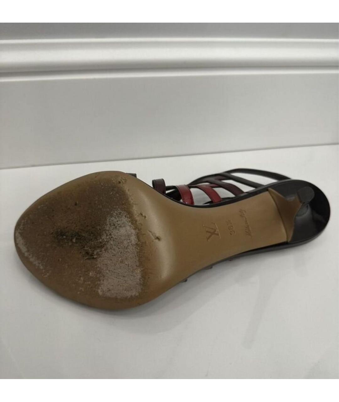 LOUIS VUITTON Босоножки из лакированной кожи, фото 6