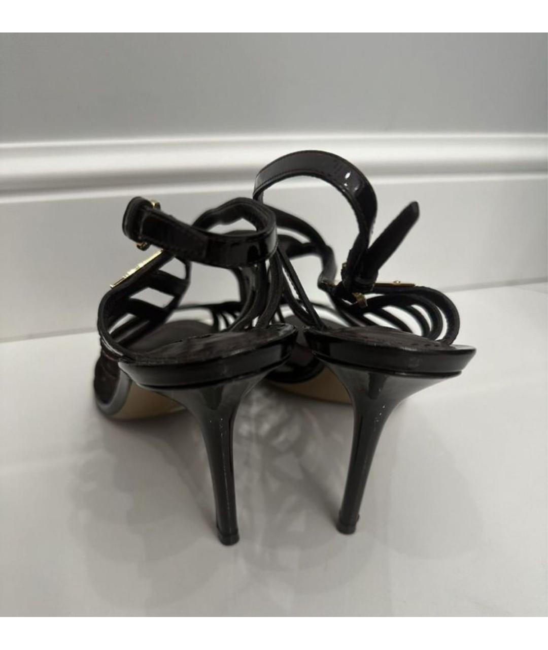 LOUIS VUITTON Босоножки из лакированной кожи, фото 4