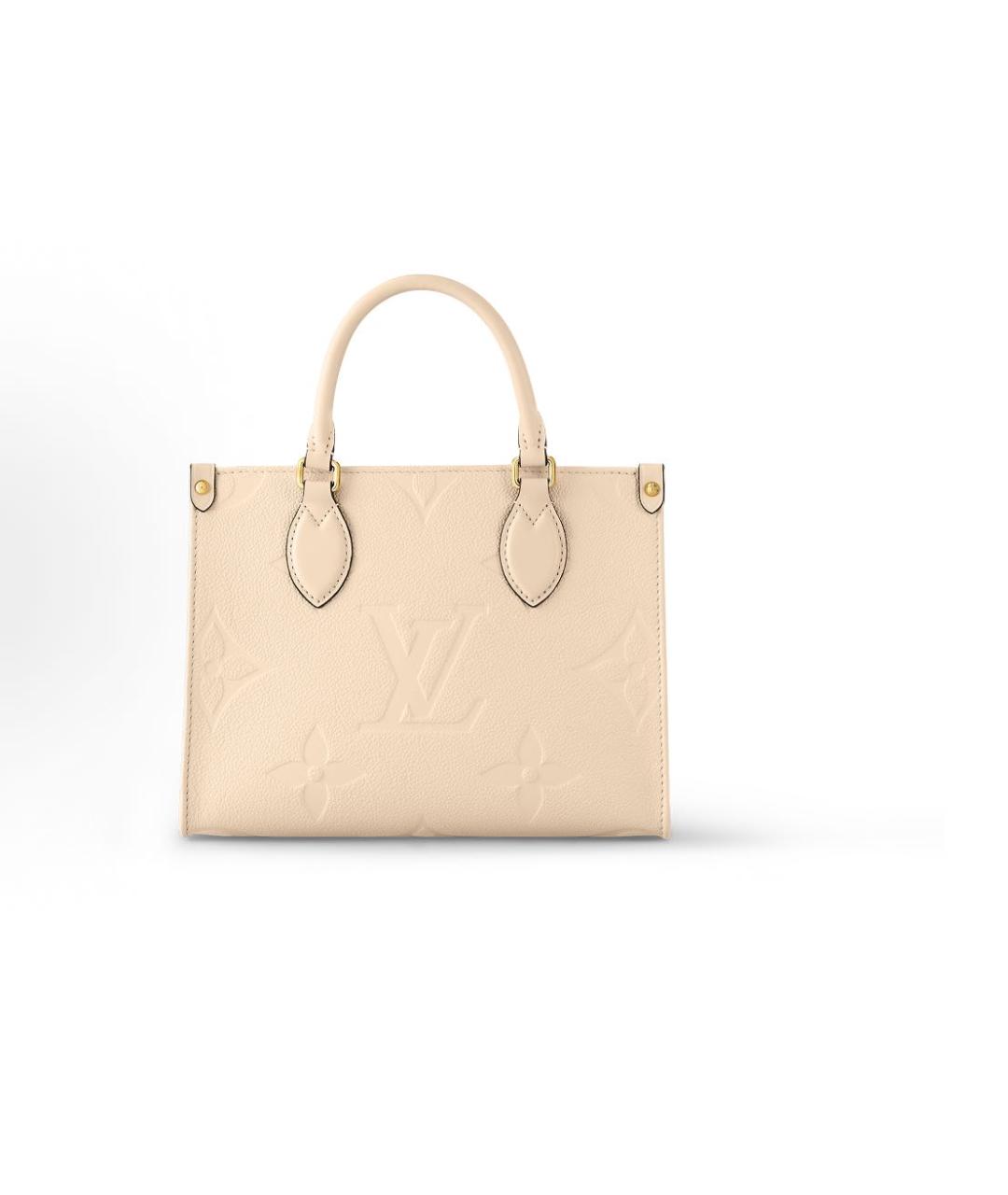 LOUIS VUITTON Бежевая сумка тоут, фото 5