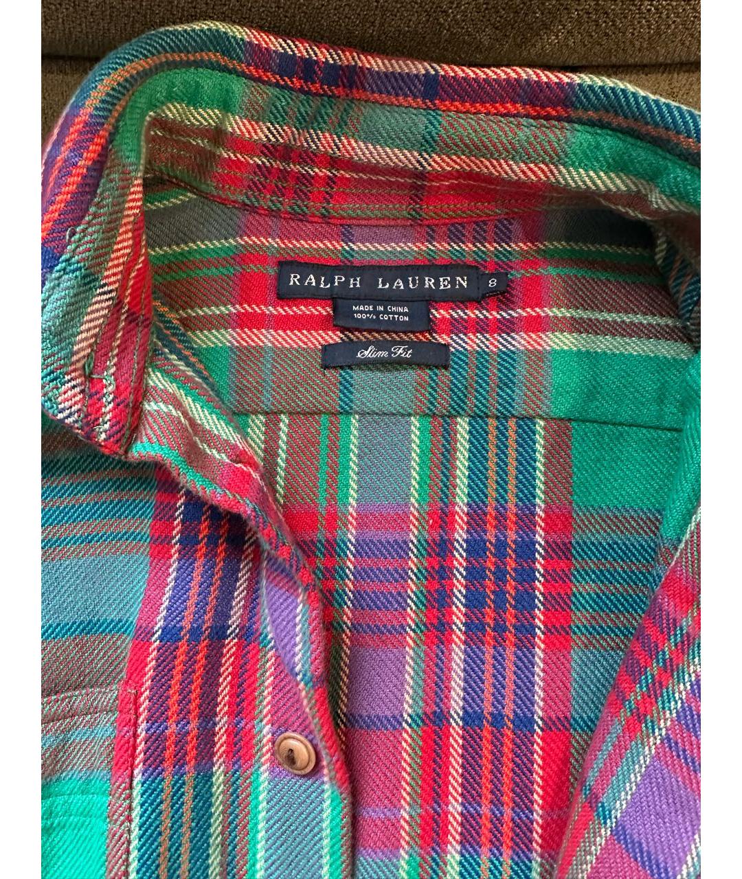 RALPH LAUREN Мульти хлопковая рубашка, фото 2