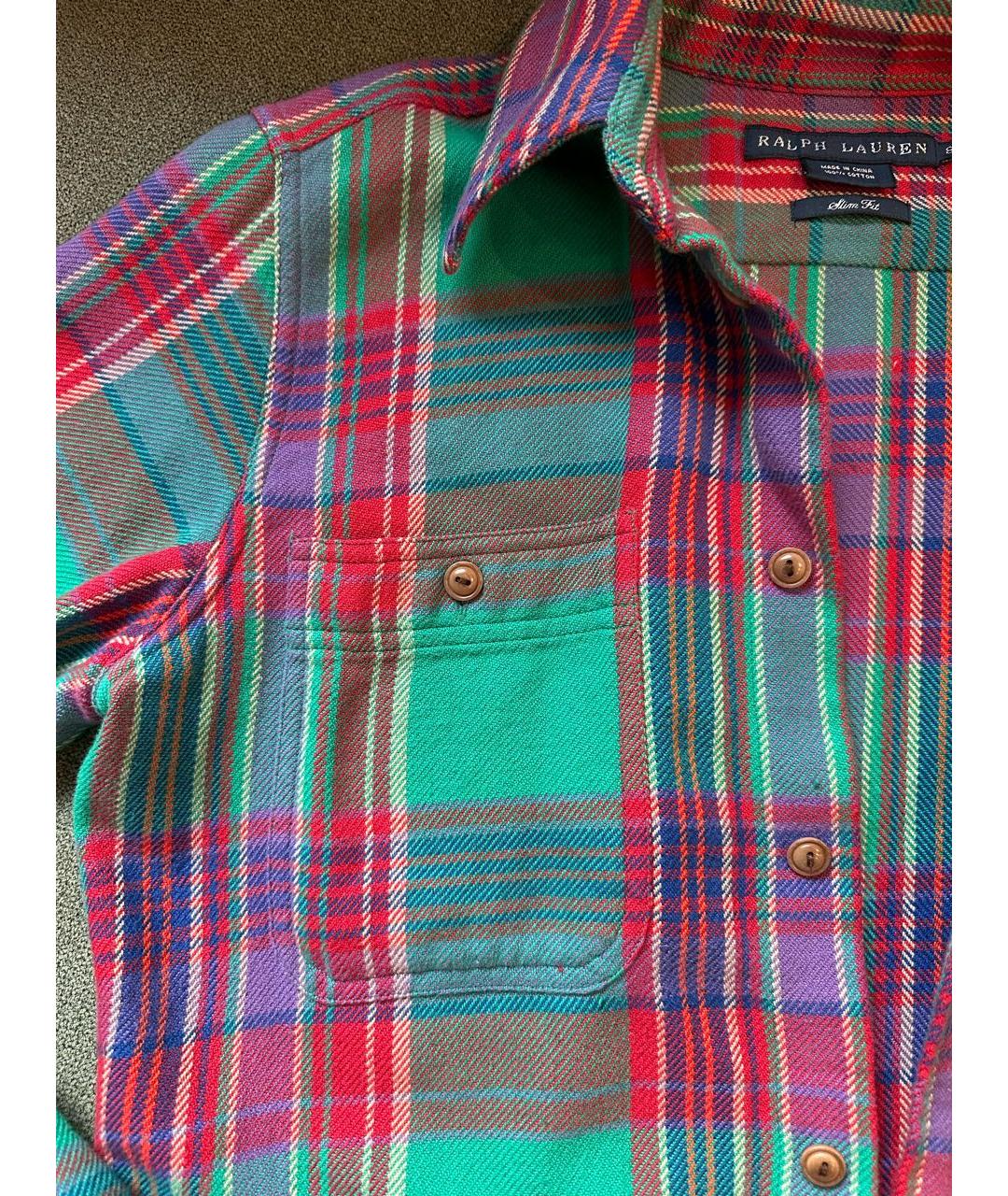 RALPH LAUREN Мульти хлопковая рубашка, фото 3