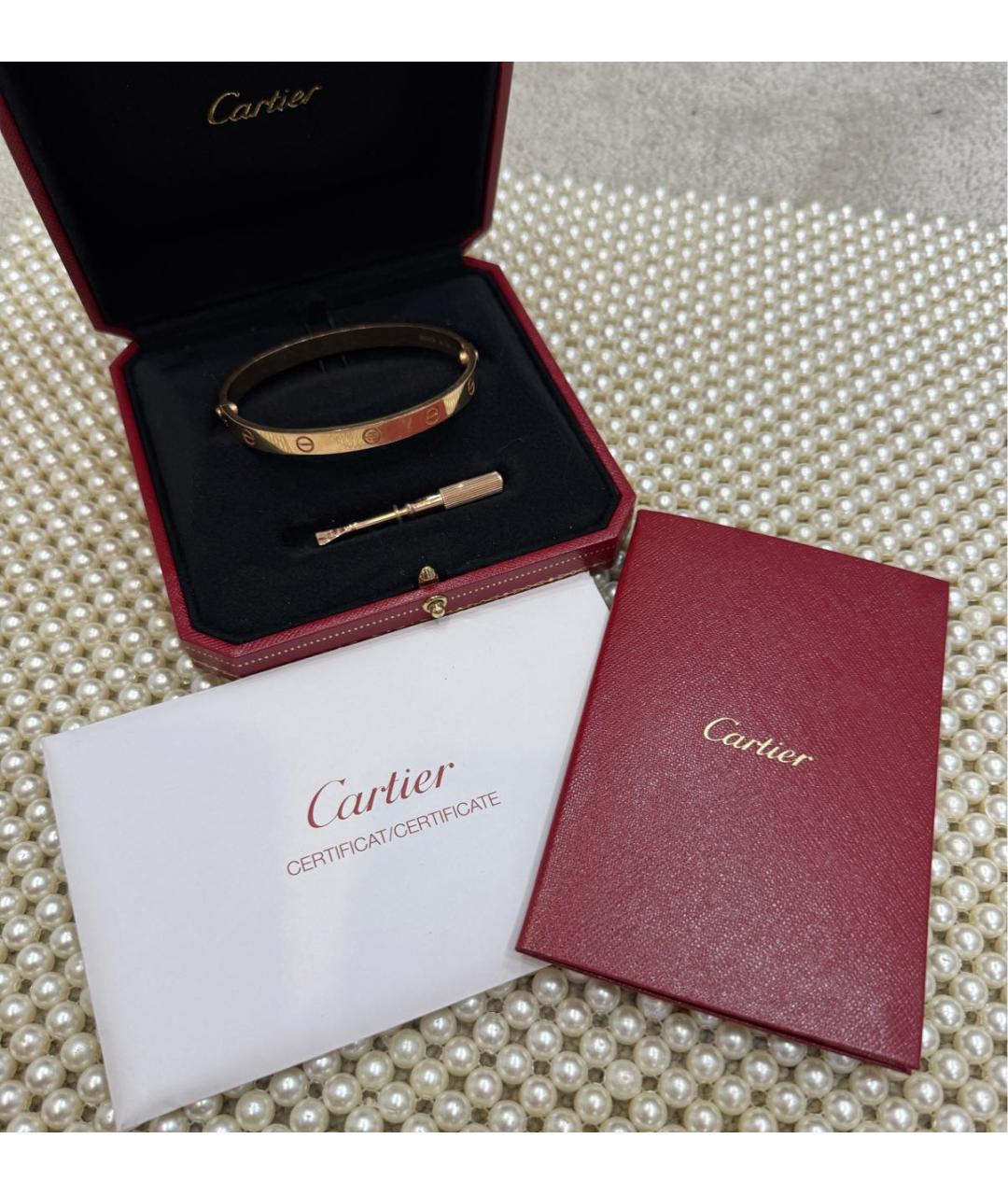 CARTIER Золотой браслет из розового золота, фото 3
