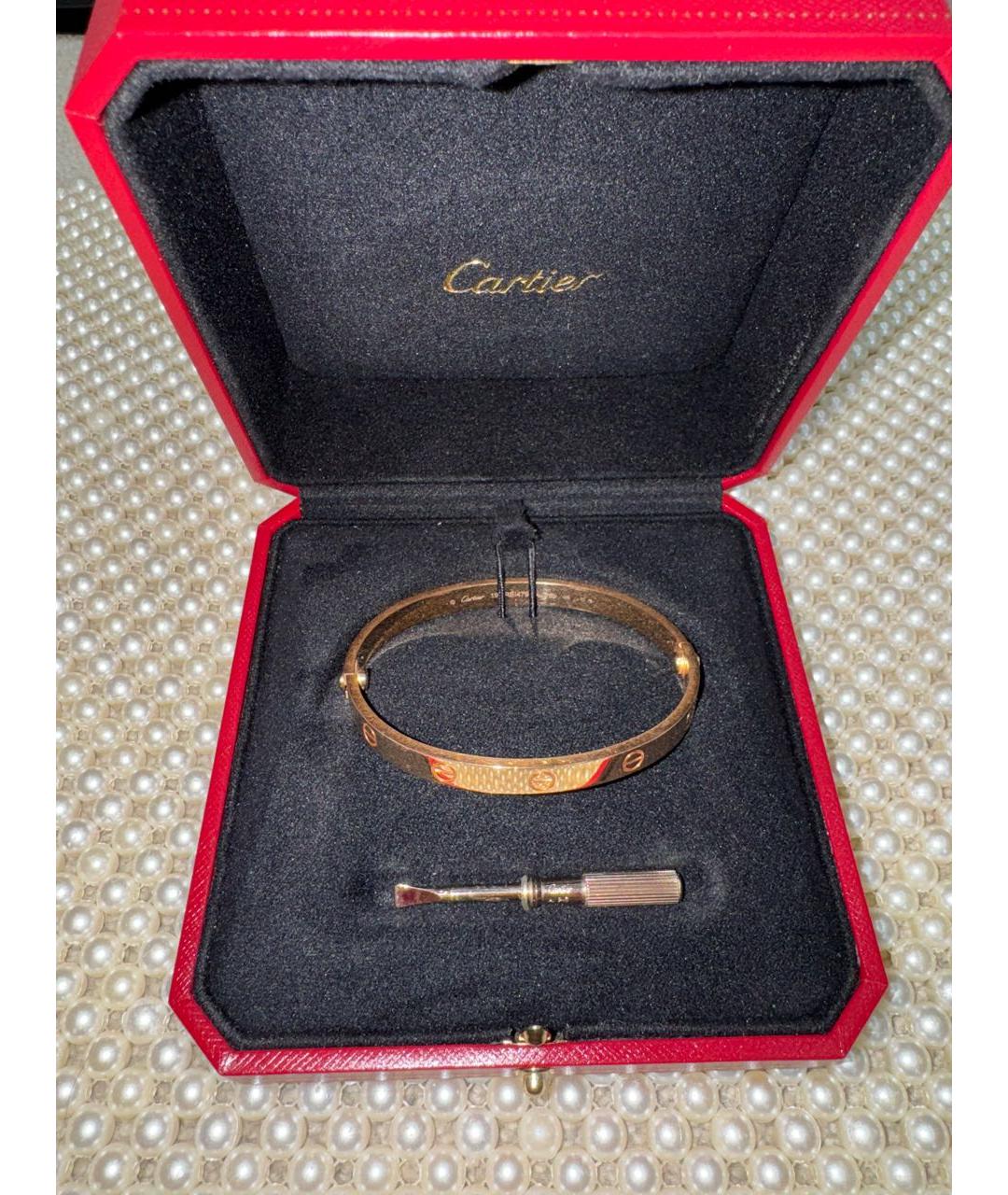 CARTIER Золотой браслет из розового золота, фото 2