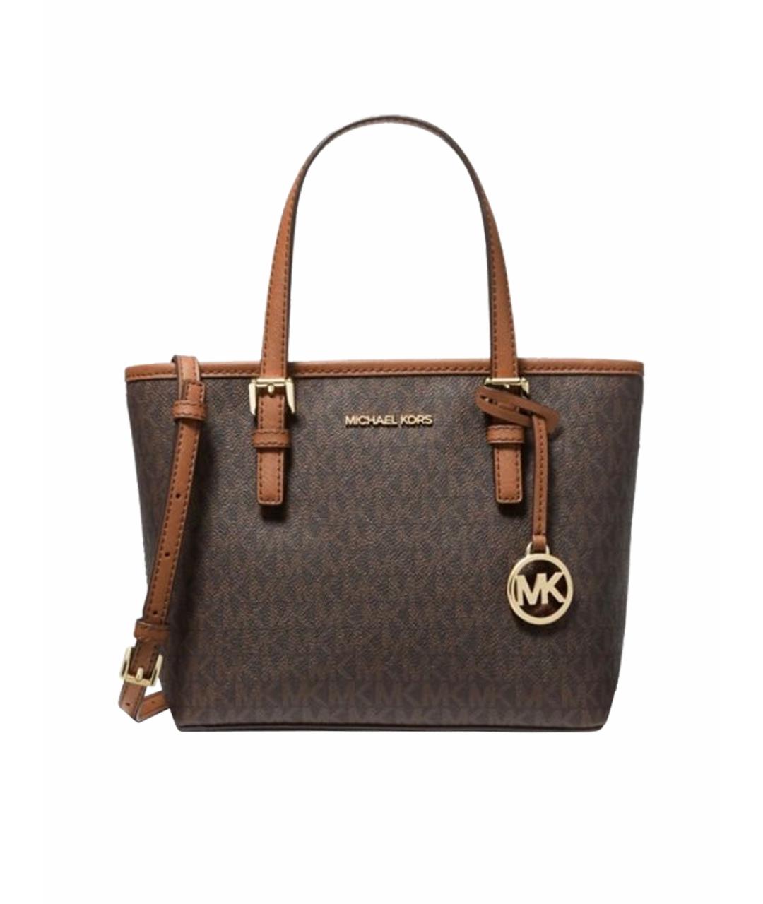 MICHAEL KORS Коричневая сумка тоут из искусственной кожи, фото 1