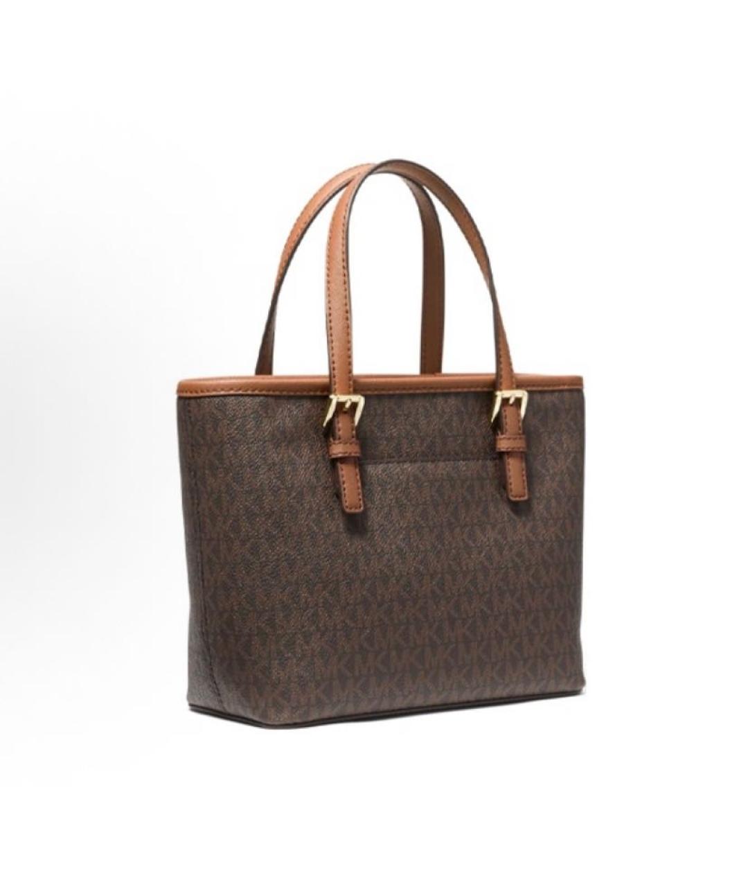 MICHAEL KORS Коричневая сумка тоут из искусственной кожи, фото 2