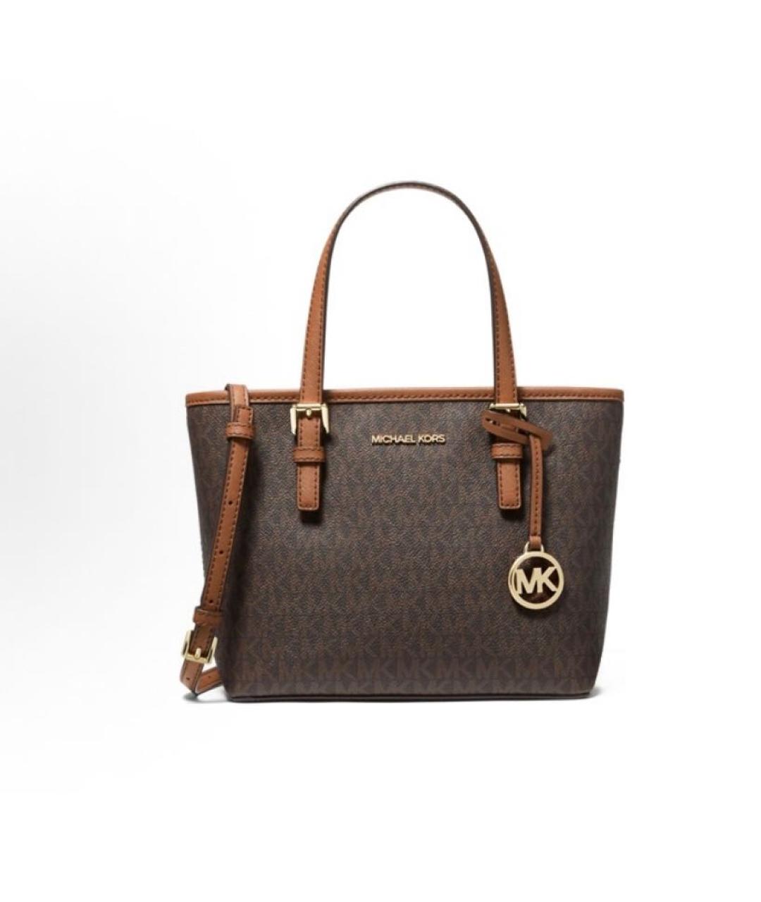 MICHAEL KORS Коричневая сумка тоут из искусственной кожи, фото 5