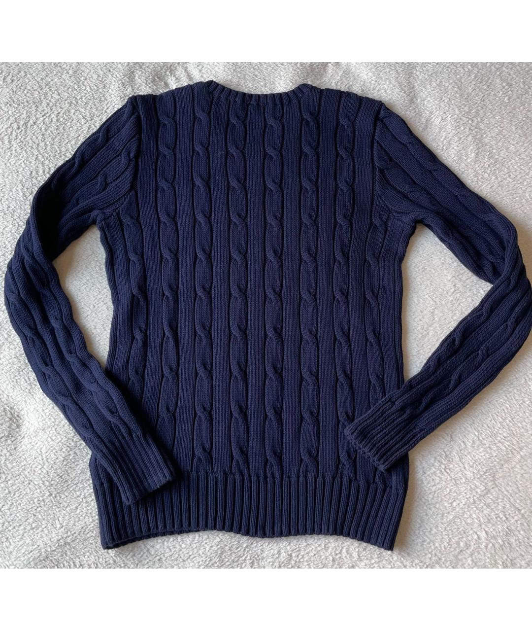 POLO RALPH LAUREN Синий хлопковый джемпер / свитер, фото 2