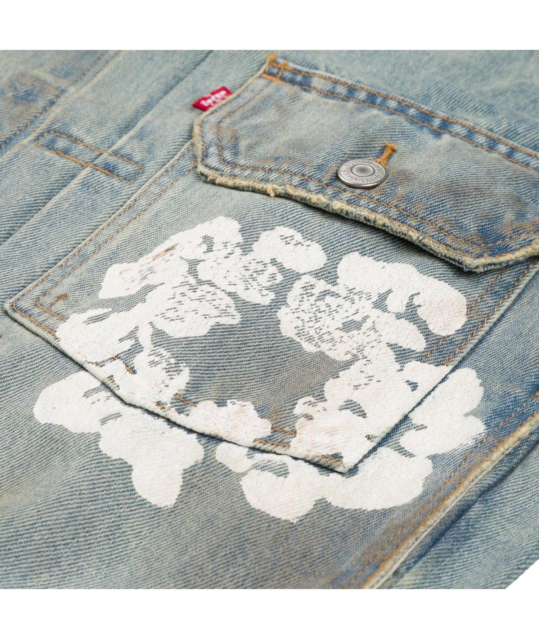 Denim Tears Голубая хлопковая куртка, фото 3