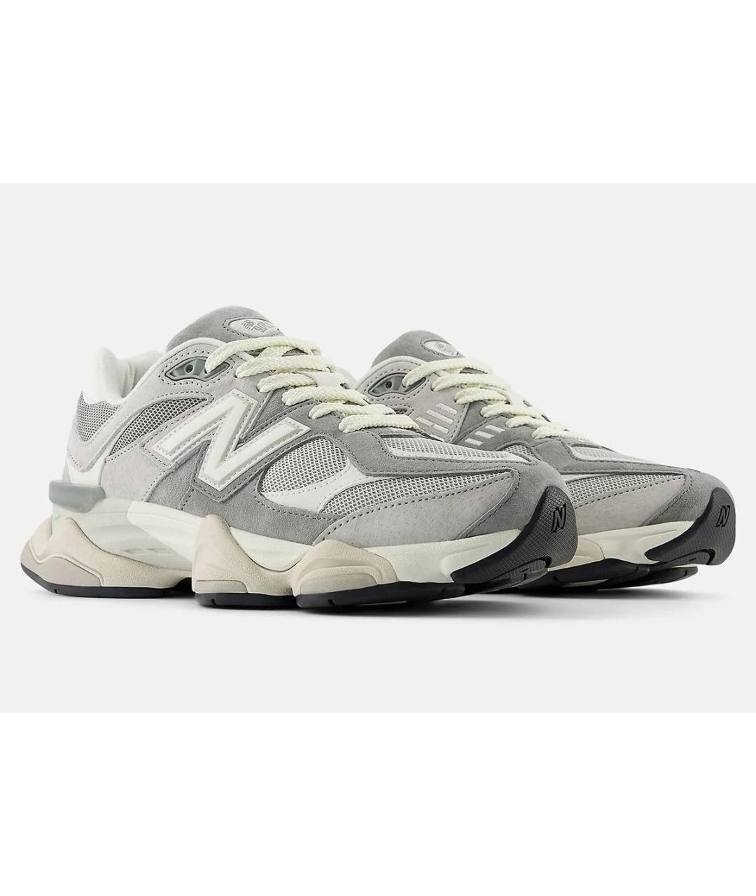 NEW BALANCE Серые замшевые низкие кроссовки / кеды, фото 2