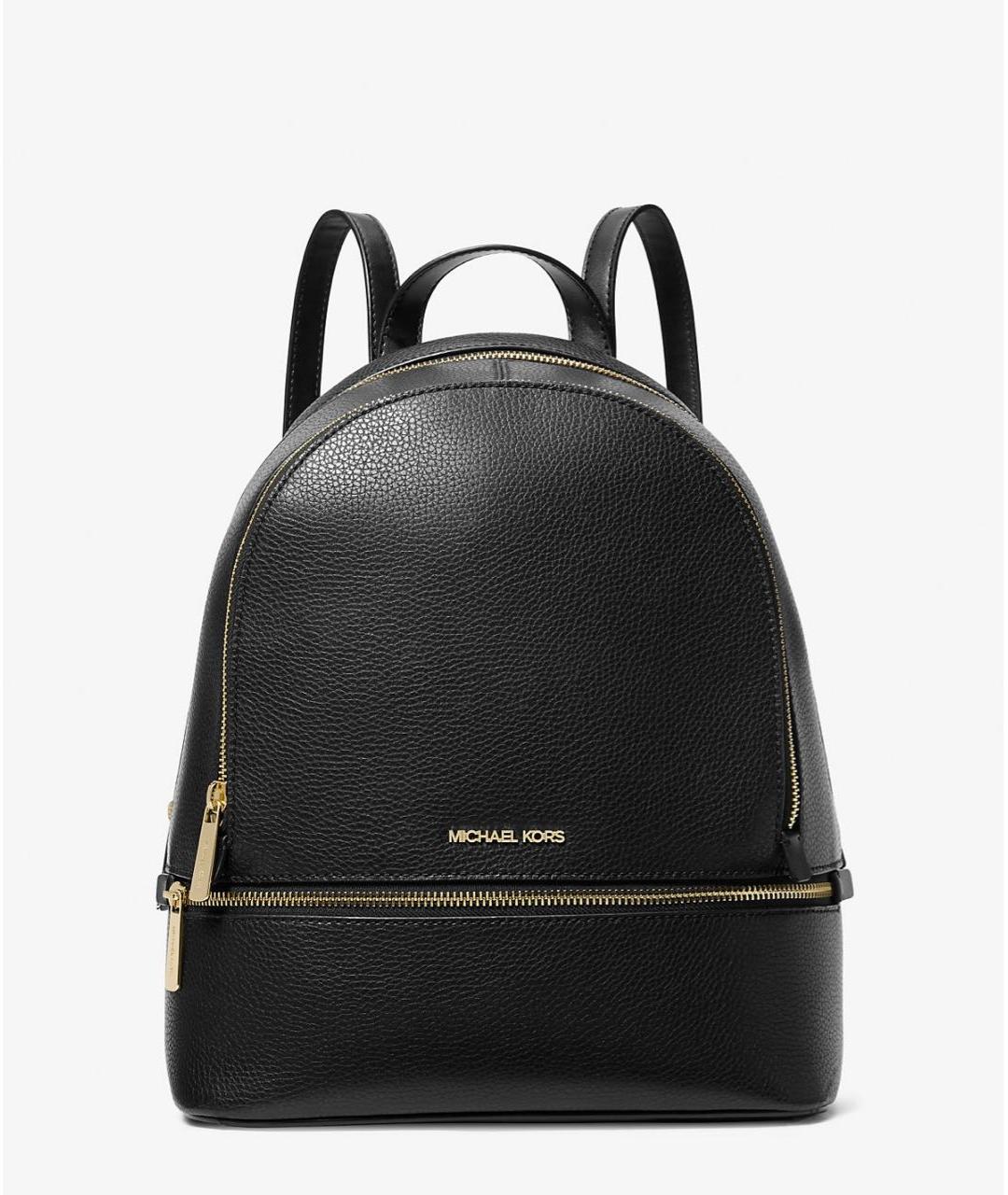 MICHAEL KORS Черный кожаный рюкзак, фото 6