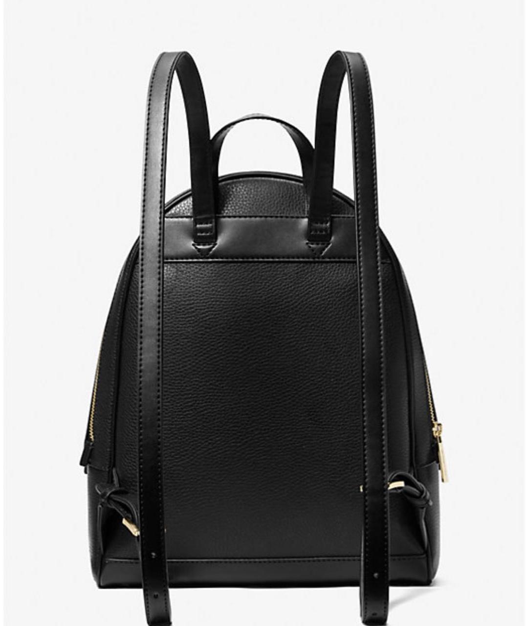 MICHAEL KORS Черный кожаный рюкзак, фото 3