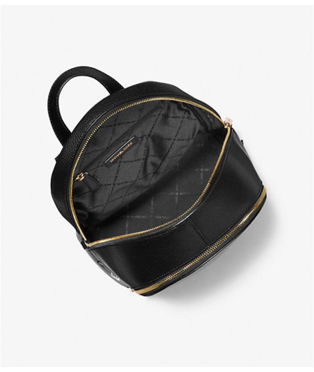 MICHAEL KORS Черный кожаный рюкзак, фото 4