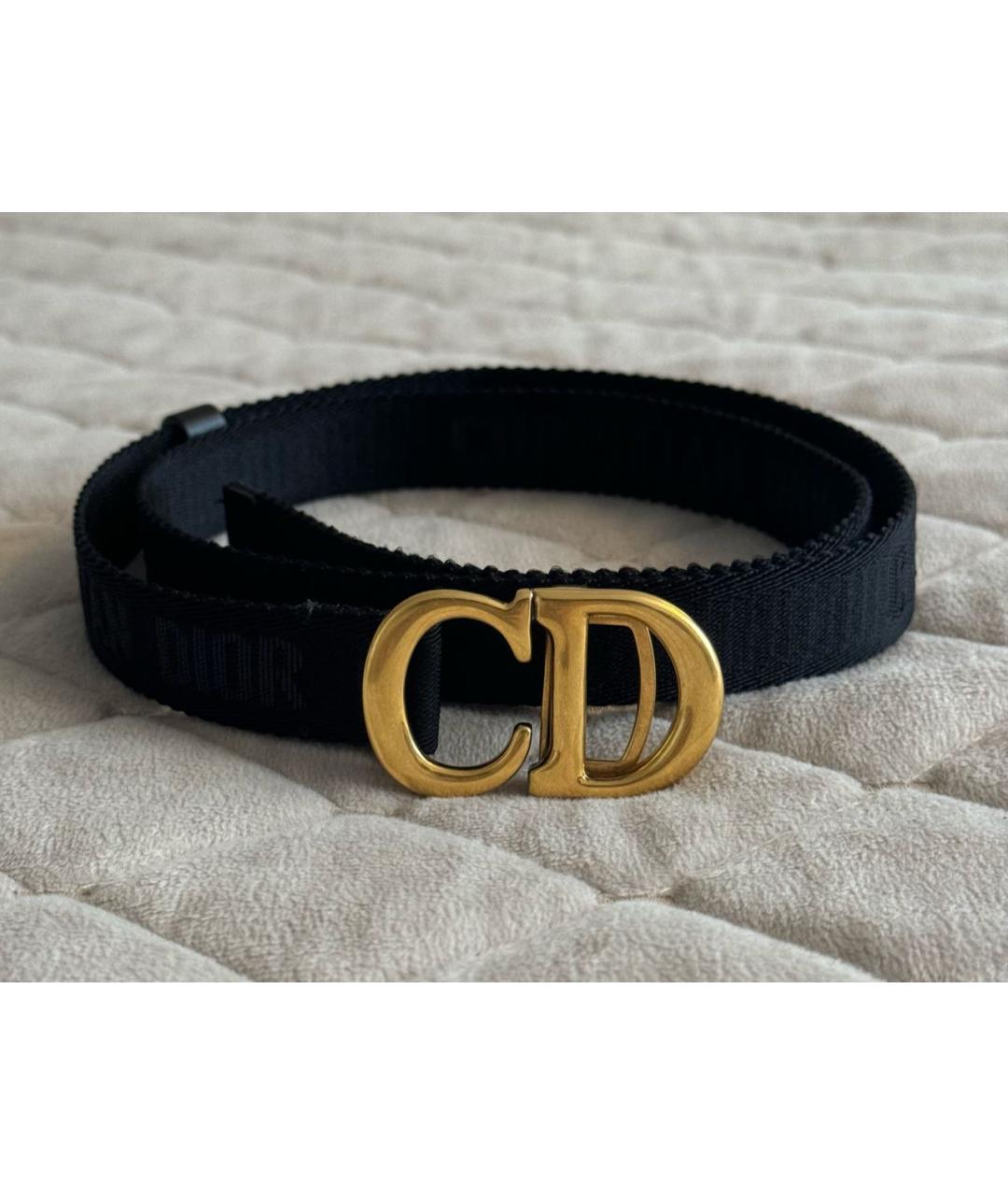 CHRISTIAN DIOR Черный ремень, фото 6