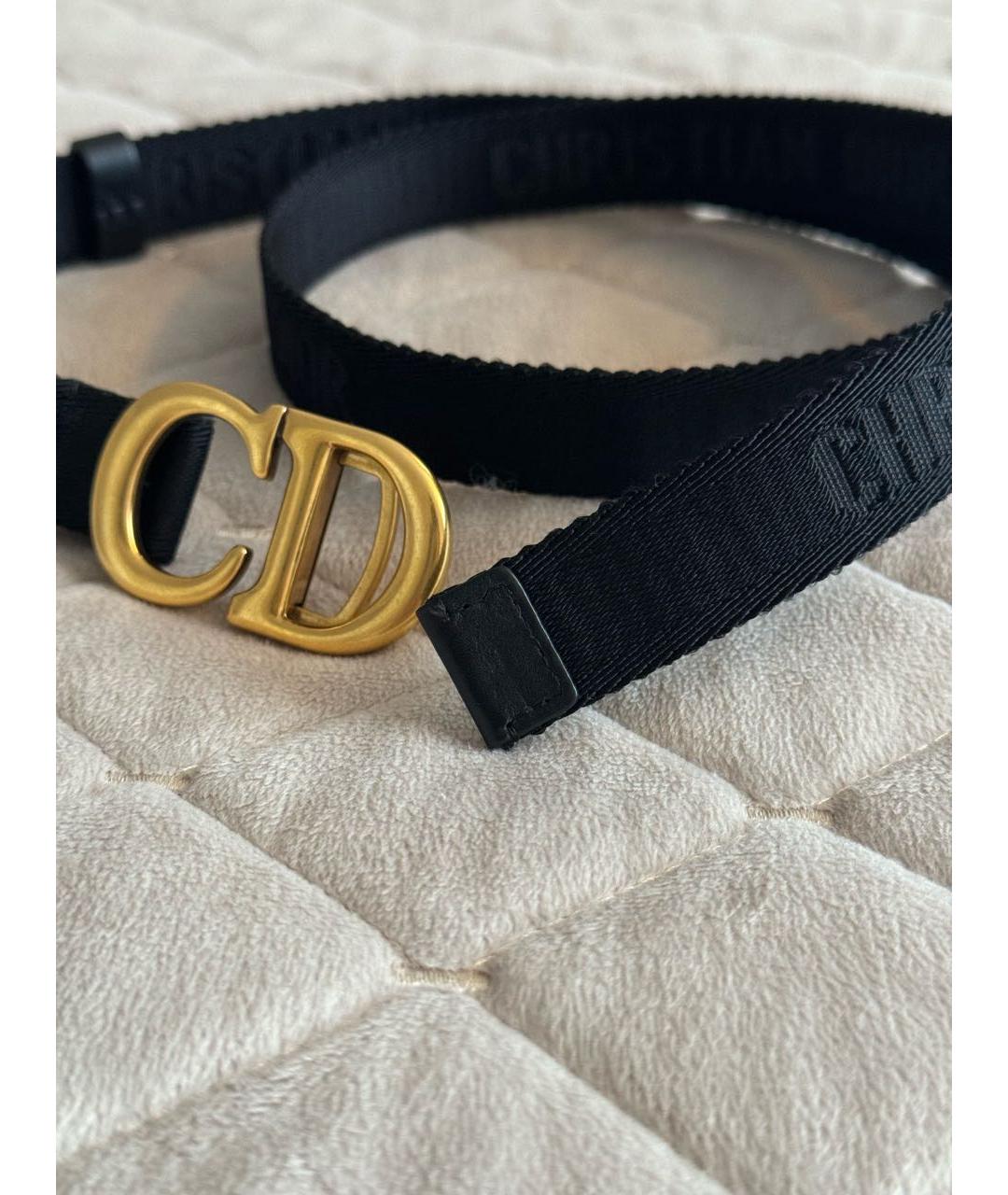 CHRISTIAN DIOR Черный ремень, фото 4