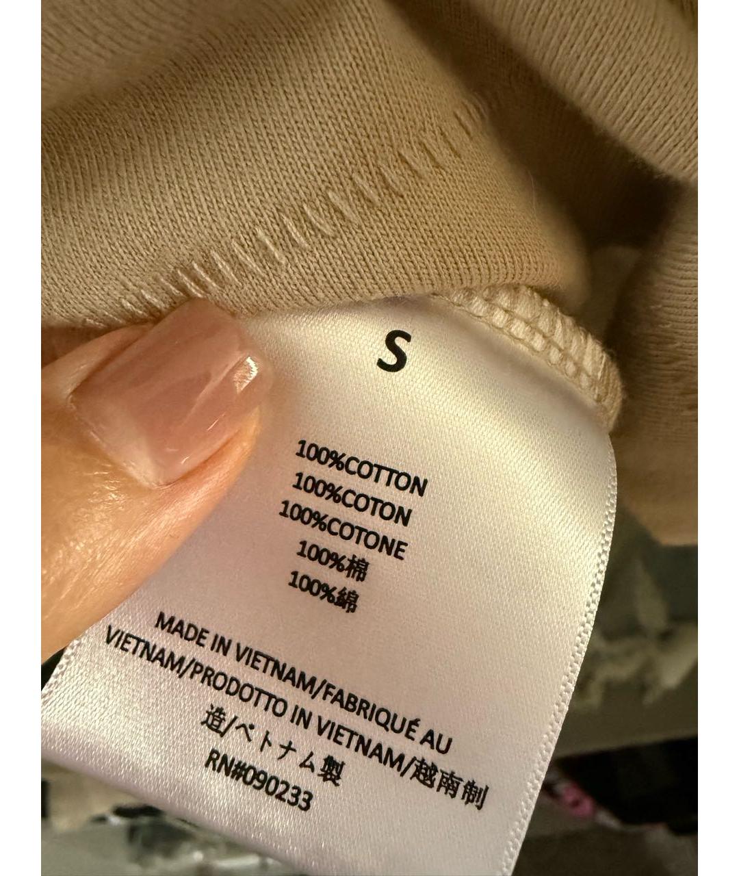 FEAR OF GOD ESSENTIALS Бежевая хлопковая футболка, фото 7