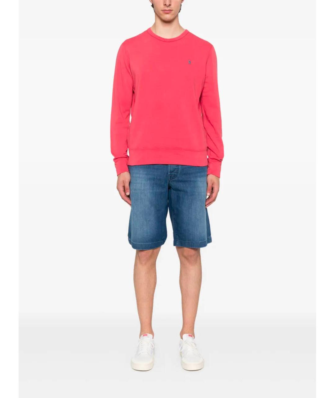 POLO RALPH LAUREN Розовый хлопковый джемпер / свитер, фото 2