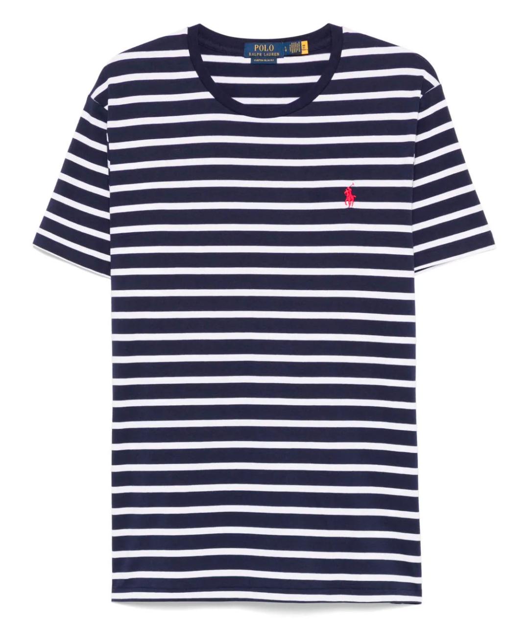 POLO RALPH LAUREN Синяя хлопковая футболка, фото 3