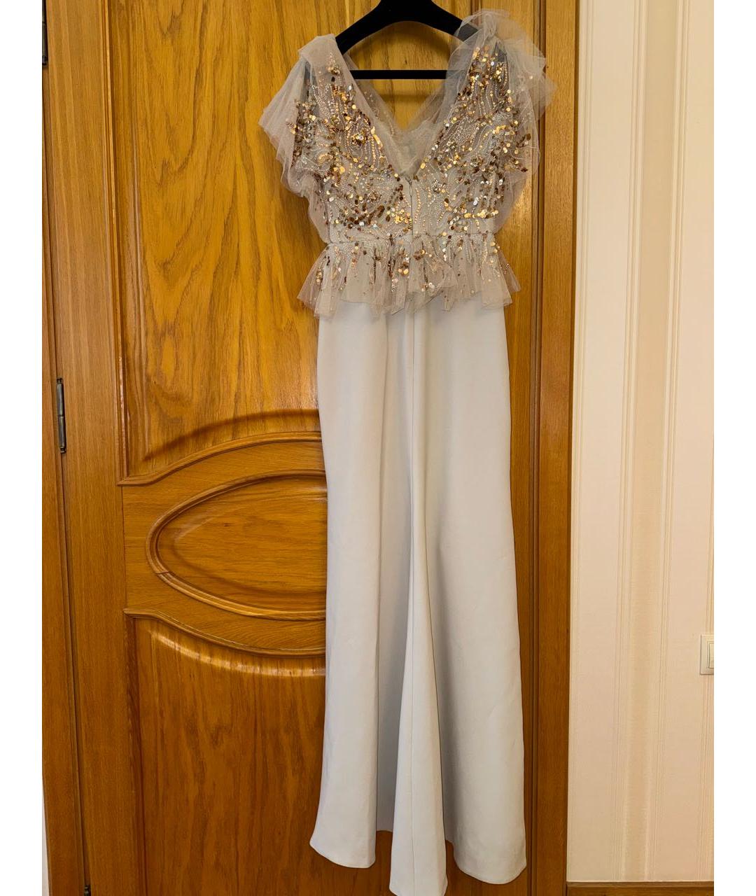 JENNY PACKHAM Серое полиэстеровое вечернее платье, фото 2