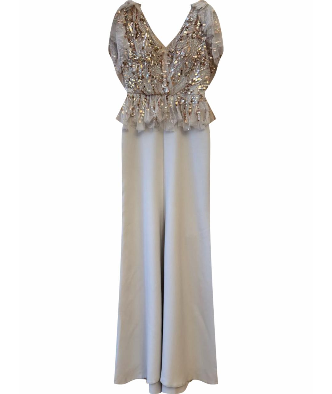 JENNY PACKHAM Серое полиэстеровое вечернее платье, фото 1