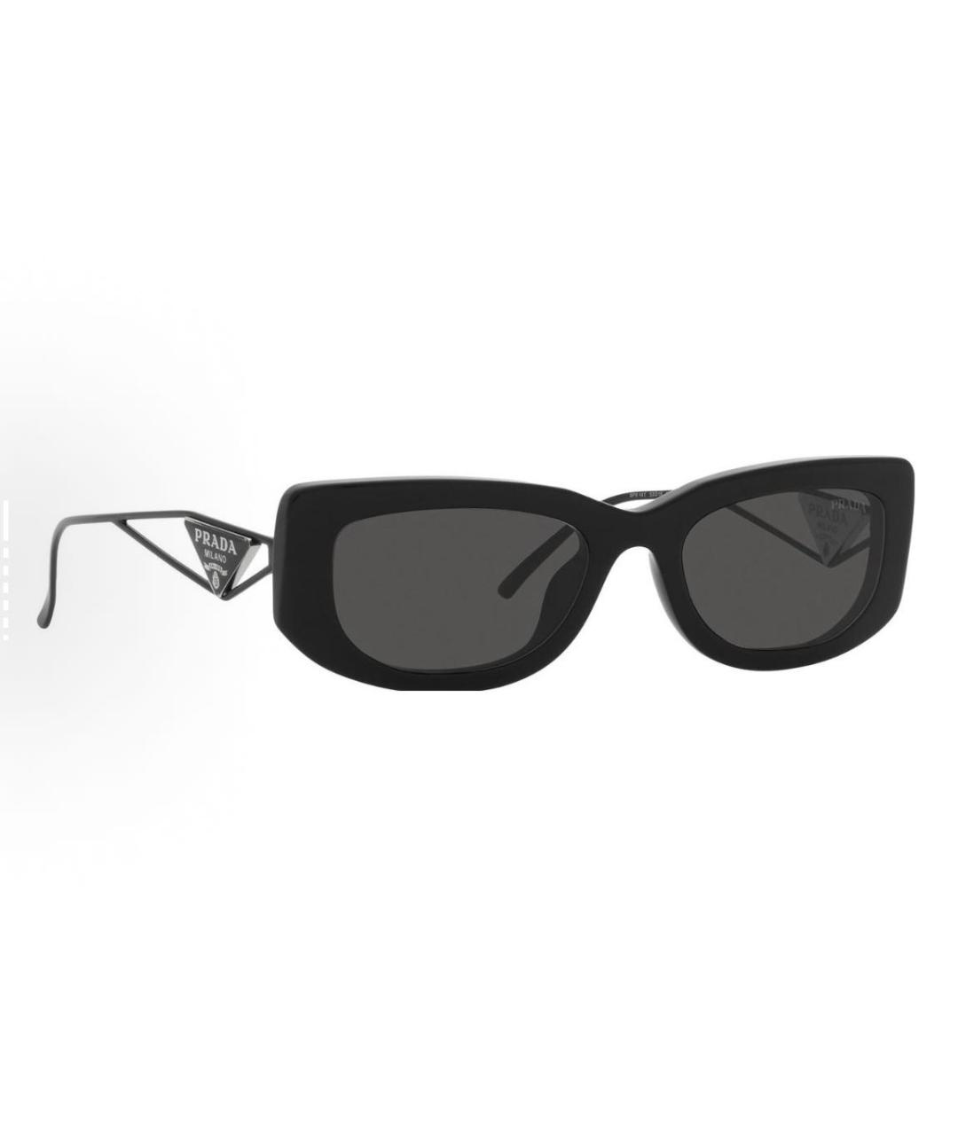 PRADA Черные металлические солнцезащитные очки, фото 2