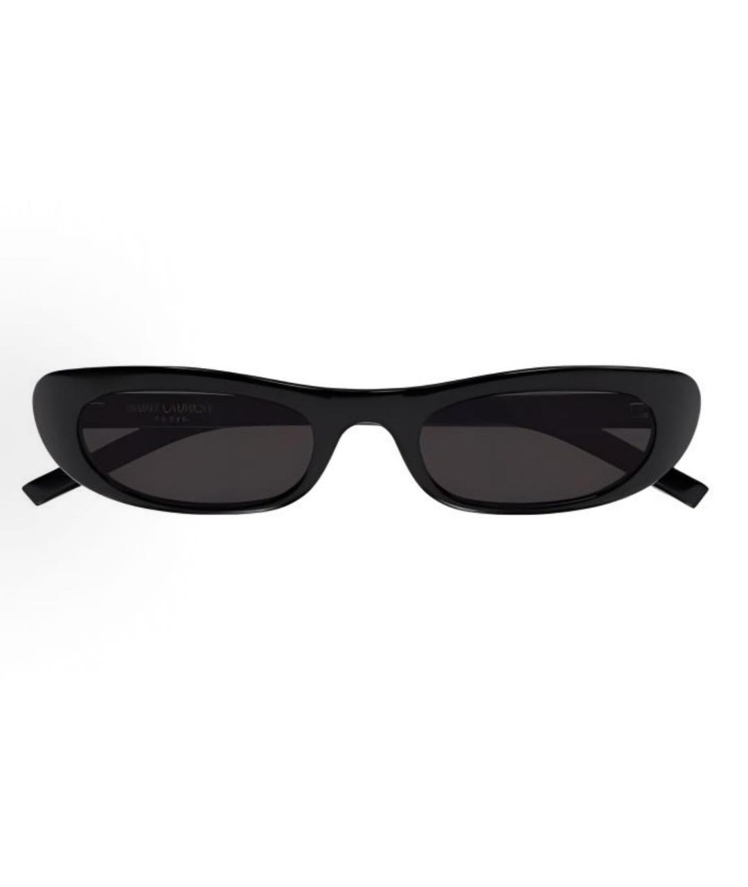 SAINT LAURENT Черные пластиковые солнцезащитные очки, фото 2