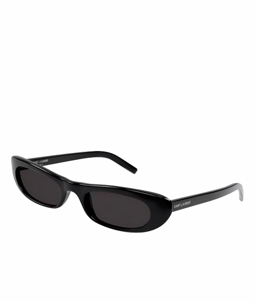 SAINT LAURENT Черные пластиковые солнцезащитные очки, фото 1