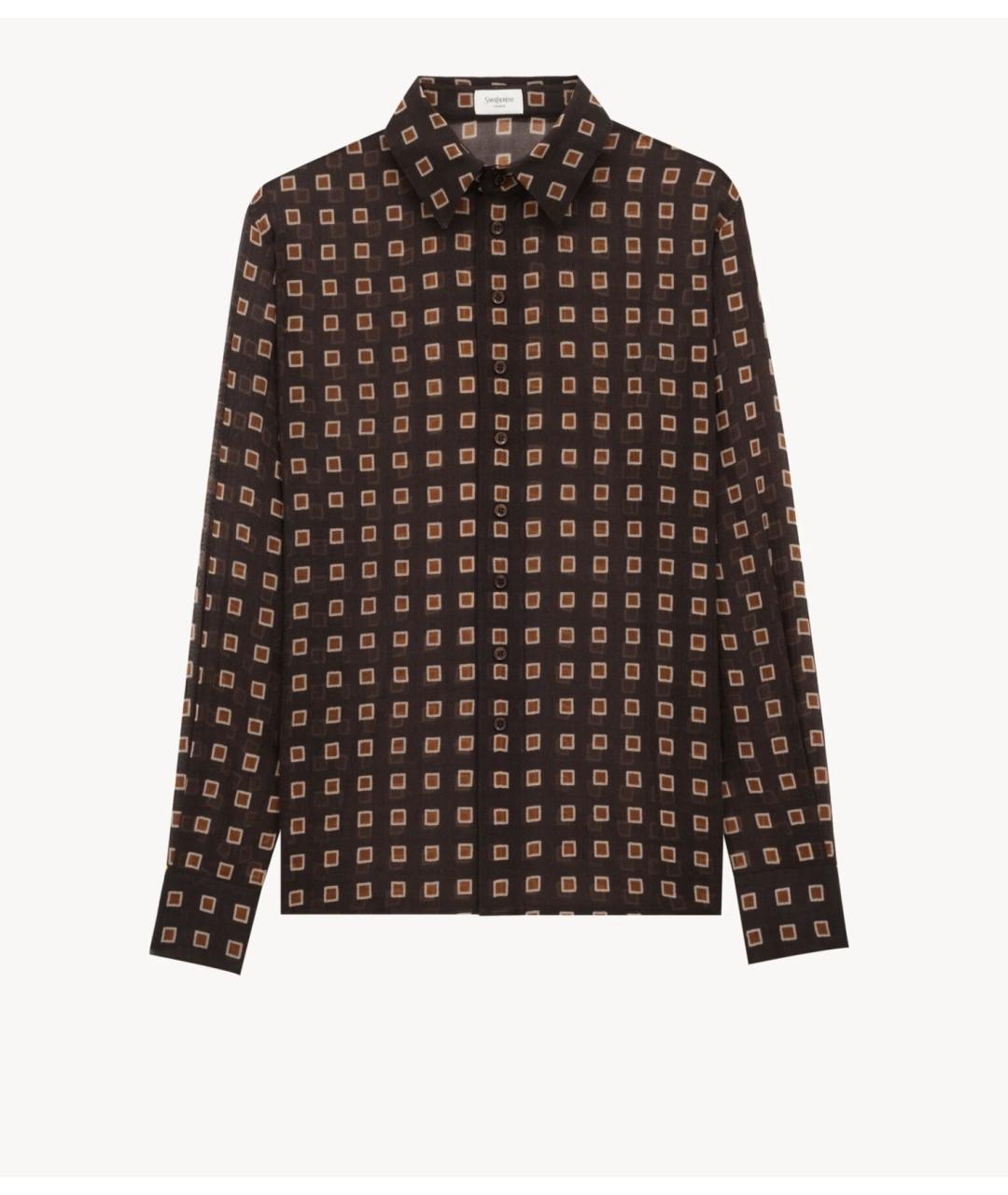 SAINT LAURENT Черная кэжуал рубашка, фото 5