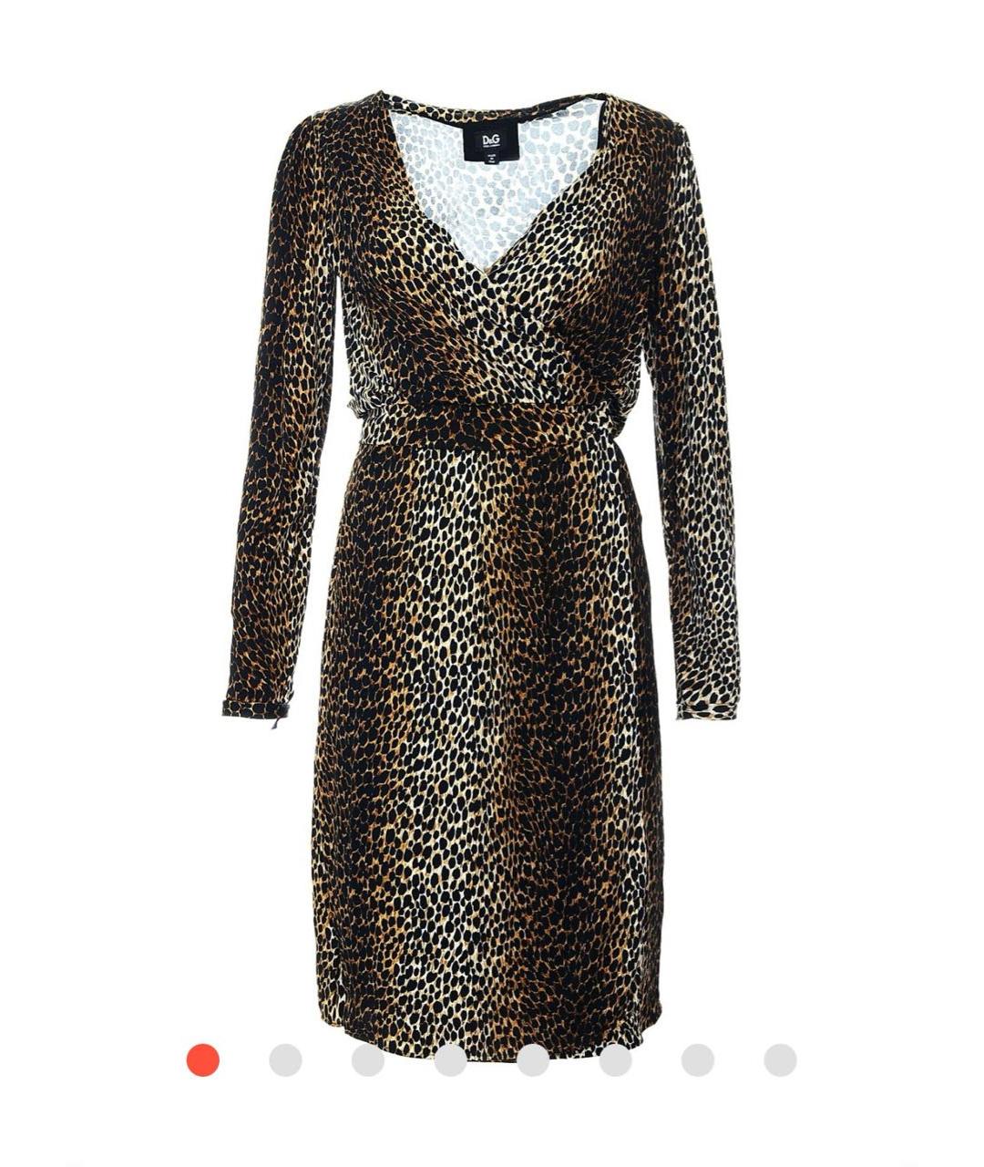 DOLCE&GABBANA Мульти вискозное платье, фото 9