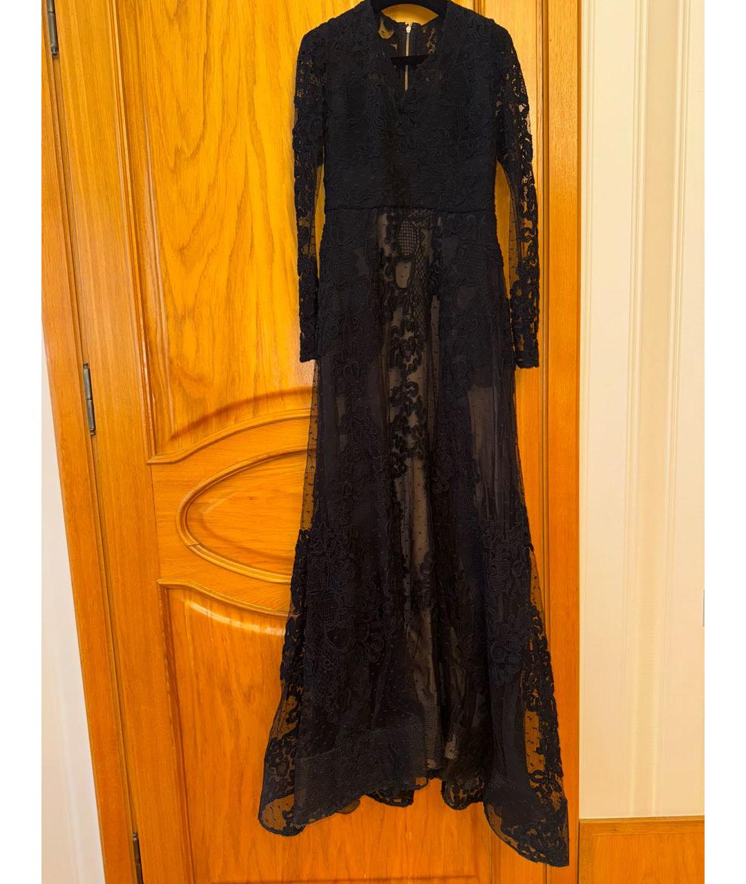 ELIE SAAB Черное шелковое вечернее платье, фото 7