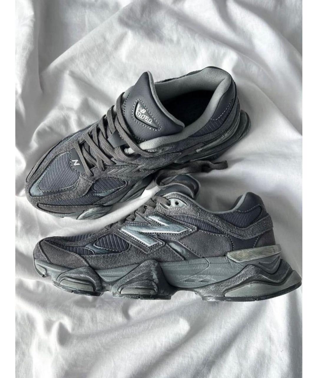 NEW BALANCE Серые замшевые низкие кроссовки / кеды, фото 4