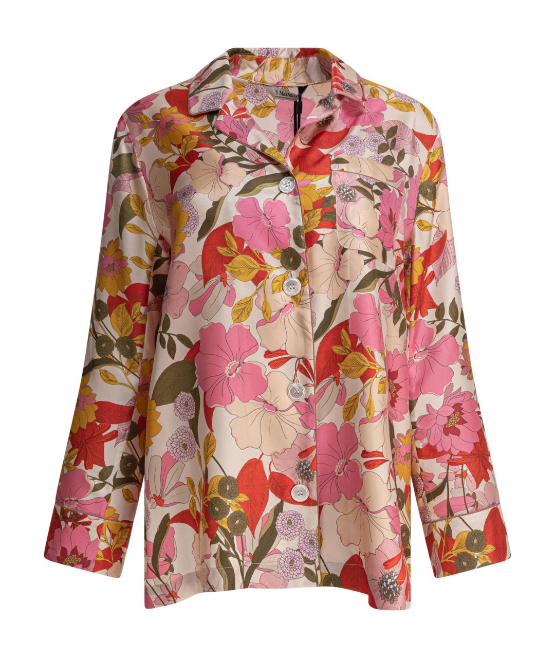 'S MAX MARA Мульти шелковая рубашка, фото 1