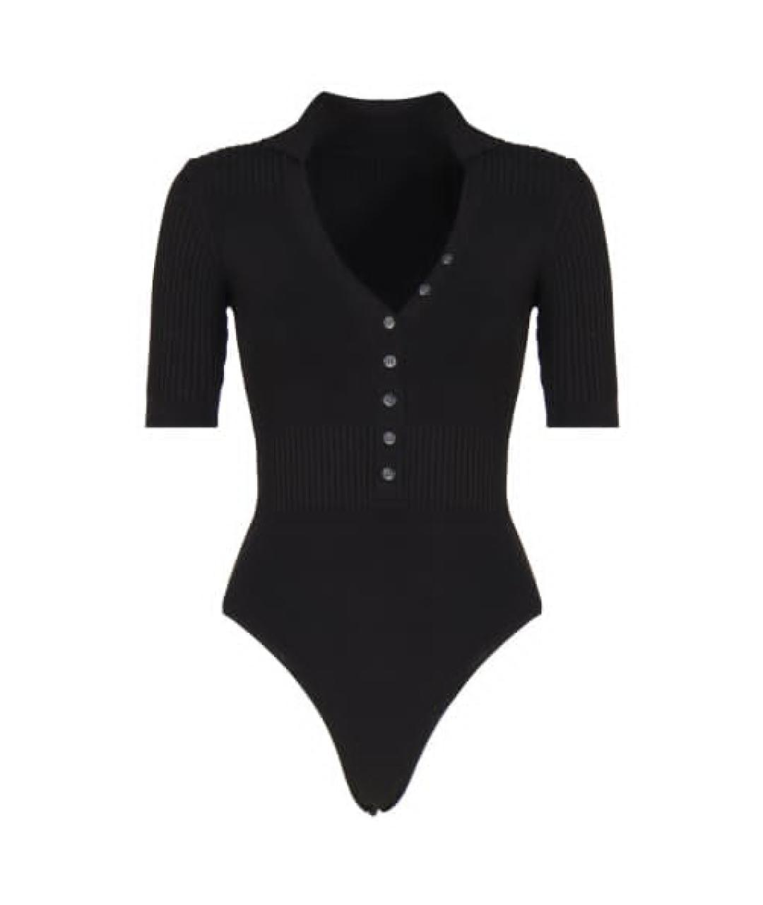 JACQUEMUS Черное вискозное боди, фото 1