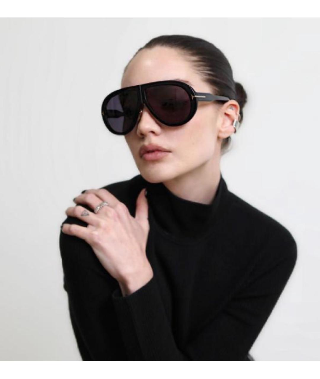 TOM FORD Черные солнцезащитные очки, фото 5