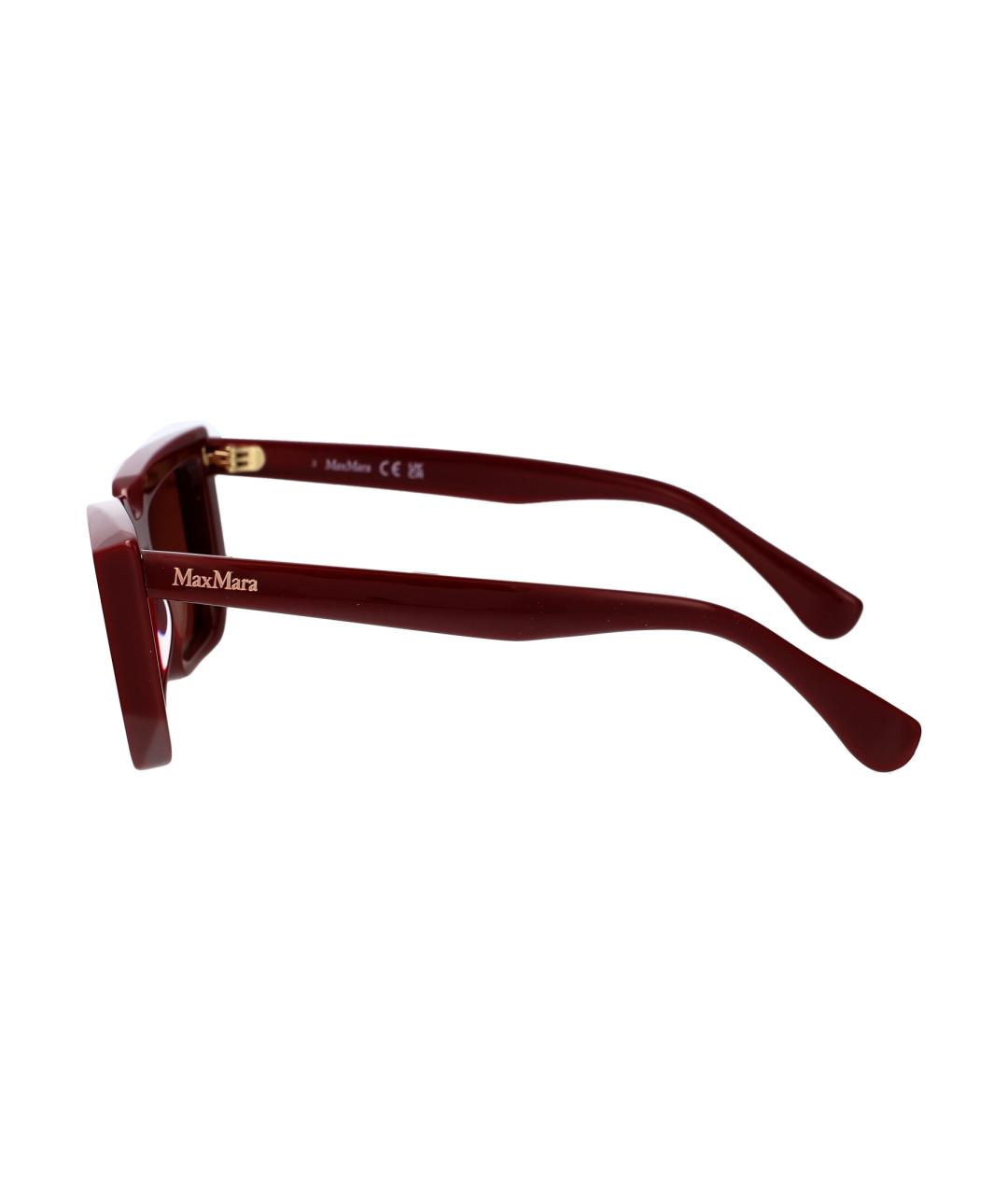 MAX MARA Бордовые солнцезащитные очки, фото 3
