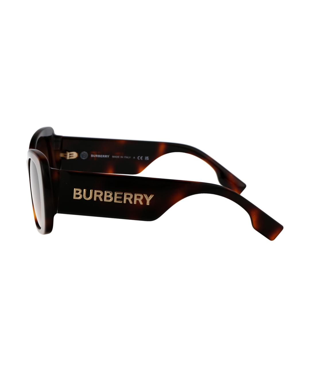 BURBERRY Коричневые солнцезащитные очки, фото 3