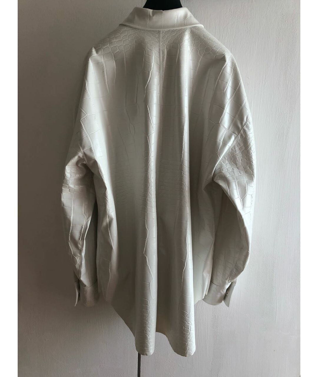 MSGM Белая полиуретановая рубашка, фото 2