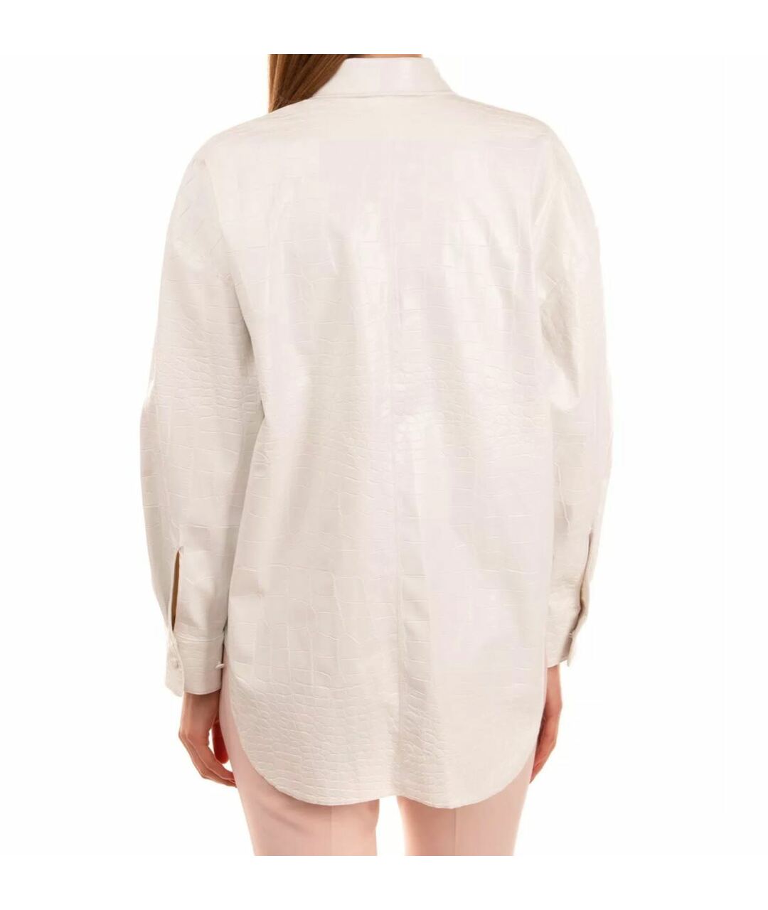 MSGM Белая полиуретановая рубашка, фото 8