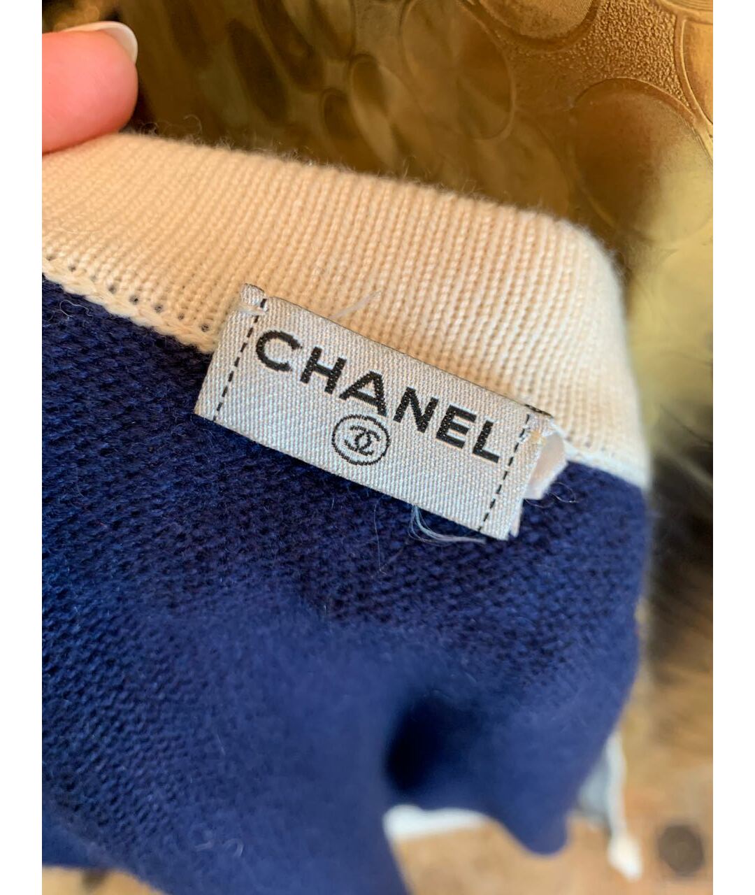CHANEL Синий джемпер / свитер, фото 7