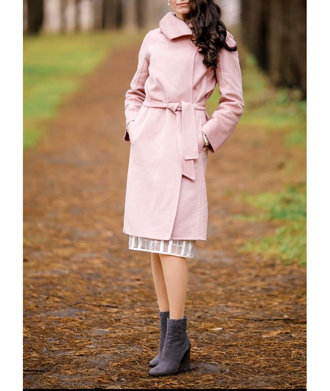 MAX MARA Розовое кашемировое пальто, фото 3