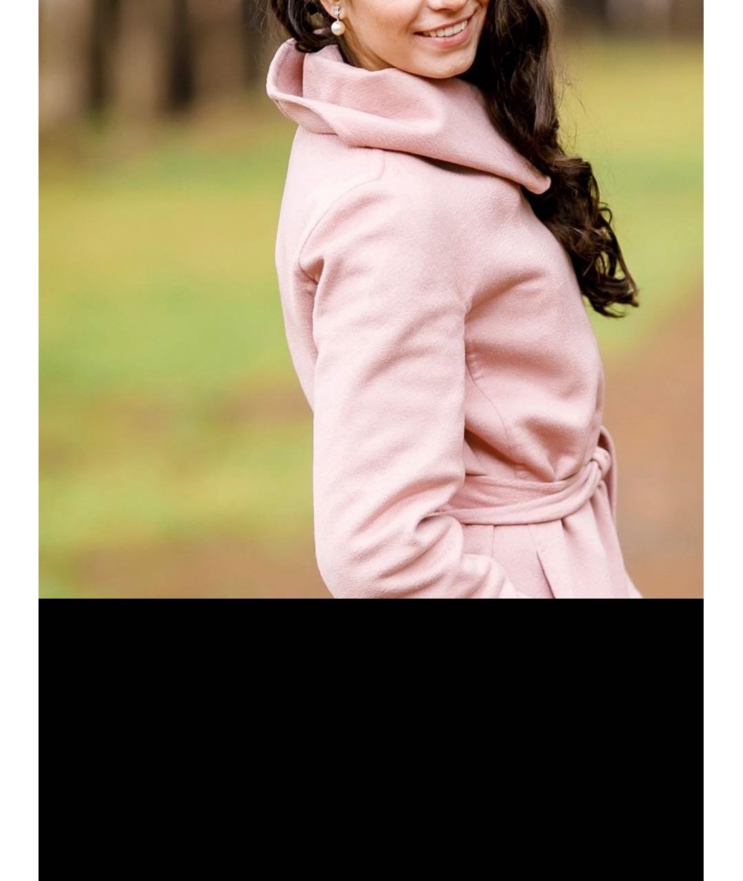 MAX MARA Розовое кашемировое пальто, фото 4